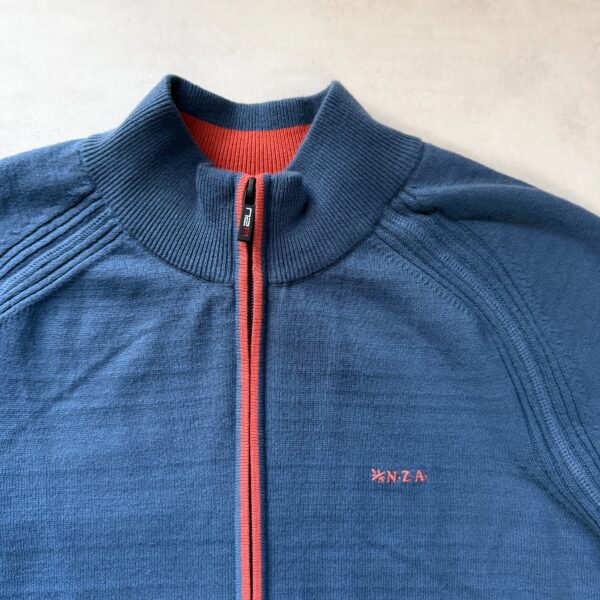 Gilet zippé NZA New Zealand Auckland Oakley homme bleu pétrole taille M — vue 4