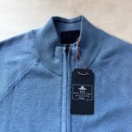 Gilet zippé en maille NZA New Zealand Auckland homme bleu chiné taille L — vue 5