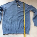 Gilet zippé en maille NZA New Zealand Auckland homme bleu chiné taille L — vue 10
