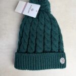 Bonnet à pompon Pipolaki Gstaad vert sapin — vue 2