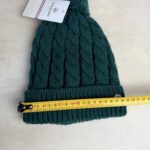 Bonnet à pompon Pipolaki Gstaad vert sapin — vue 3