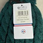 Bonnet à pompon Pipolaki Gstaad vert sapin — vue 5