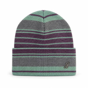Bonnet côtelé à revers Atrics WH-833 unisexe gris taille 56-59