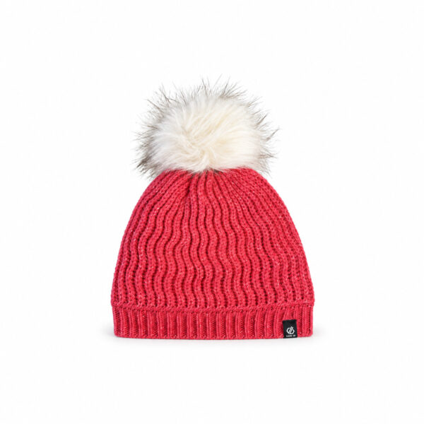 Bonnet à pompon enfant Dare 2b In The Know Beanie rose vif taille 11-13 ans (EU 152-164)
