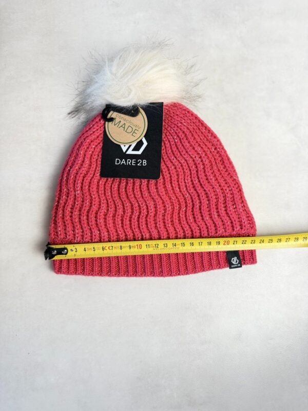 Bonnet à pompon enfant Dare 2b In The Know Beanie rose vif taille 11-13 ans (EU 152-164) — vue 3