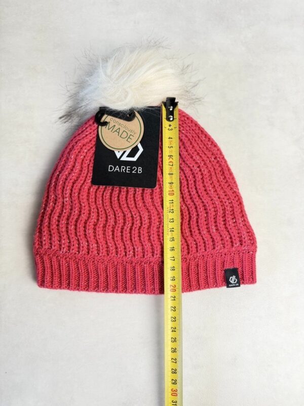 Bonnet à pompon enfant Dare 2b In The Know Beanie rose vif taille 11-13 ans (EU 152-164) — vue 4