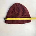 Bonnet en maille Blanc Bonnet bordeaux — vue 3
