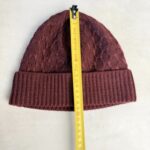 Bonnet en maille Blanc Bonnet bordeaux — vue 4