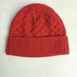 Bonnet en maille Blanc Bonnet rouge — vue 2