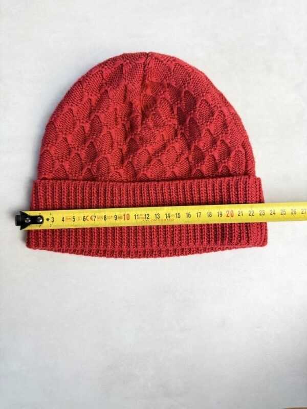 Bonnet en maille Blanc Bonnet rouge — vue 3