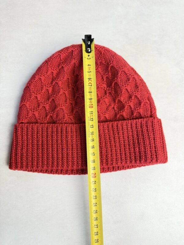 Bonnet en maille Blanc Bonnet rouge — vue 4