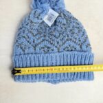Bonnet à pompon Hawkins Collection femme bleu ciel taille TU — vue 3