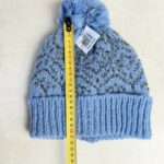 Bonnet à pompon Hawkins Collection femme bleu ciel taille TU — vue 4