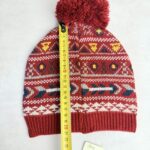Bonnet à pompon Life is Beautiful femme bordeaux taille TU — vue 5