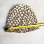 Bonnet tricoté doublé polaire unisexe beige/blanc cassé — vue 3