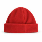 Bonnet polaire Blanc Bonnet unisexe rouge