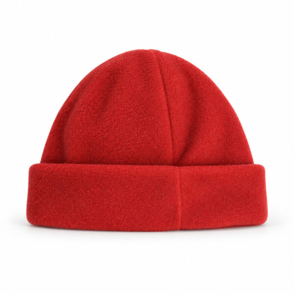 Bonnet polaire Blanc Bonnet unisexe rouge