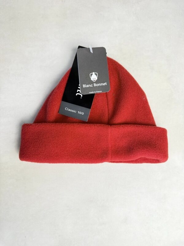 Bonnet polaire Blanc Bonnet unisexe rouge — vue 2
