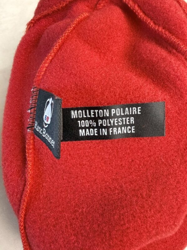 Bonnet polaire Blanc Bonnet unisexe rouge — vue 4