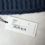 Bonnet en maille Aymara Denis unisexe bleu marine taille L — vue 2