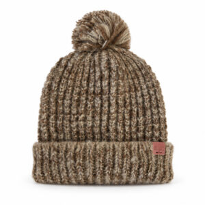Bonnet à pompon Bickley + Mitchell unisexe beige chiné taille TU