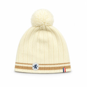 Bonnet à pompon Blanc Bonnet unisexe écru taille TU