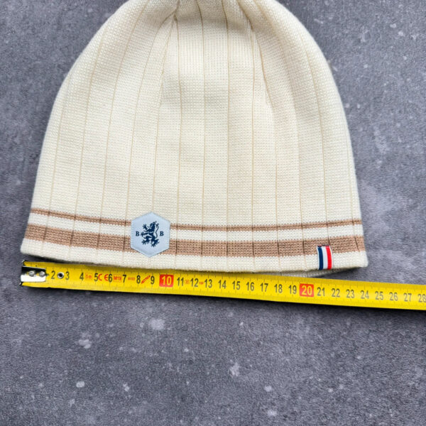 Bonnet à pompon Blanc Bonnet unisexe écru taille TU — vue 8