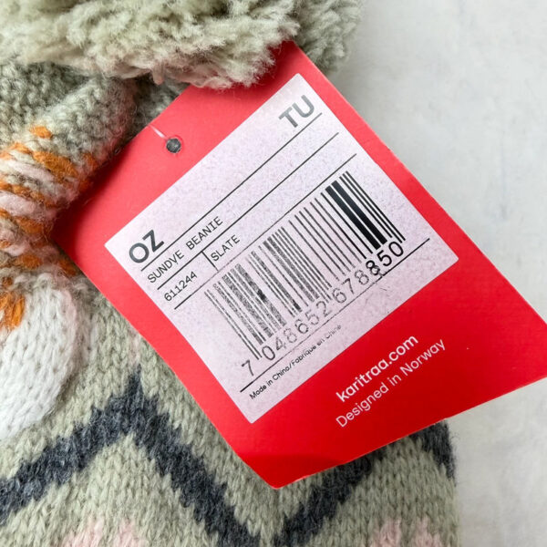 Bonnet à pompon Kari Traa Sunday Beanie femme vert sauge taille TU — vue 4