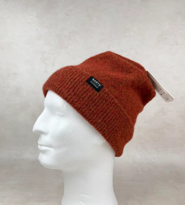 Bonnet en maille Barts unisexe rouille taille TU — vue 2