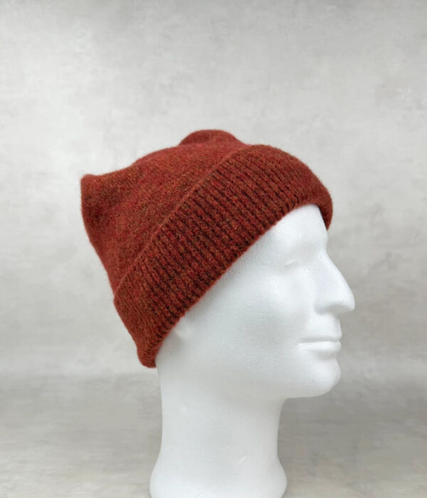 Bonnet en maille Barts unisexe rouille taille TU — vue 3