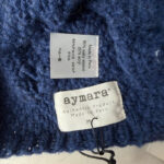 Bonnet à pompon avec cache-oreilles Aymara Luca unisexe bleu indigo taille M — vue 4
