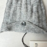 Bonnet bébé à pompon Aymara SOL gris taille XXS — vue 4