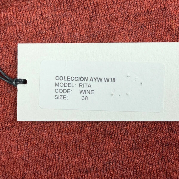 Pull à manches longues Aymara Rita femme bordeaux taille 38 (S) — vue 8