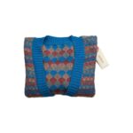 Gilet en maille boutonné Aymara Silva femme bleu taille L