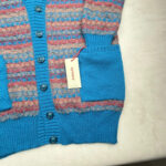 Gilet en maille boutonné Aymara Silva femme bleu taille L — vue 4