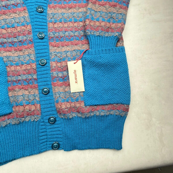 Gilet en maille boutonné Aymara Silva femme bleu taille L — vue 4