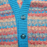 Gilet en maille boutonné Aymara Silva femme bleu taille L — vue 6