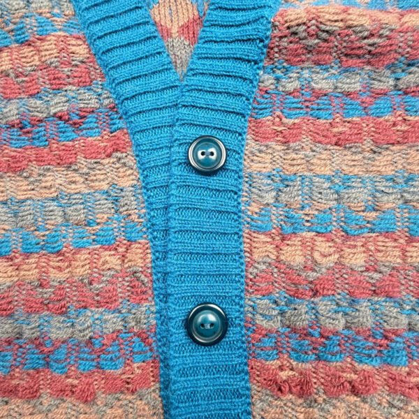 Gilet en maille boutonné Aymara Silva femme bleu taille L — vue 6