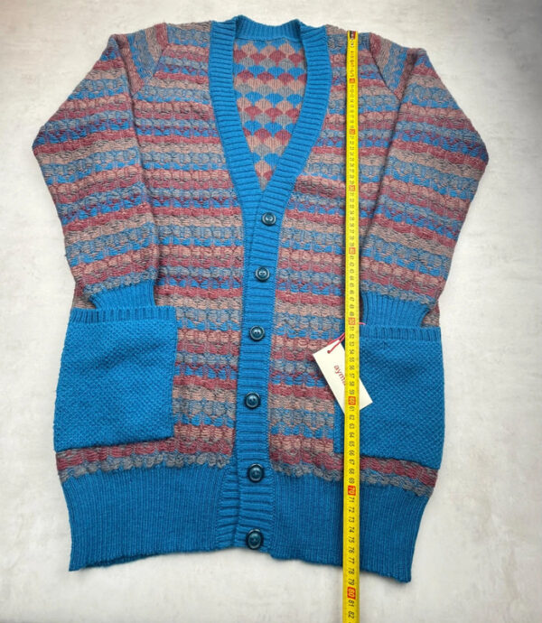 Gilet en maille boutonné Aymara Silva femme bleu taille L — vue 8