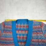 Gilet en maille boutonné Aymara Silva femme bleu taille L — vue 12