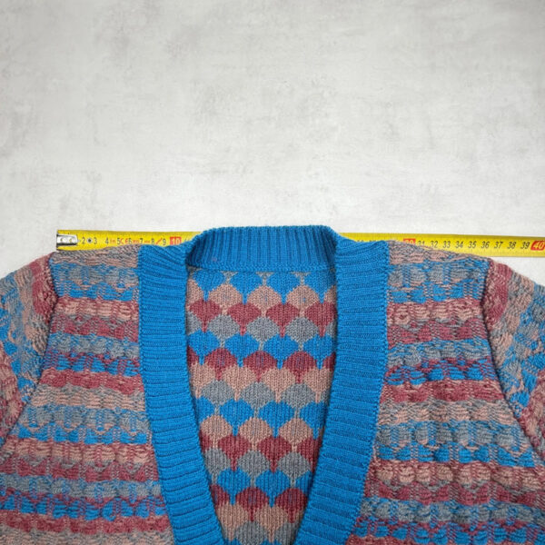 Gilet en maille boutonné Aymara Silva femme bleu taille L — vue 12
