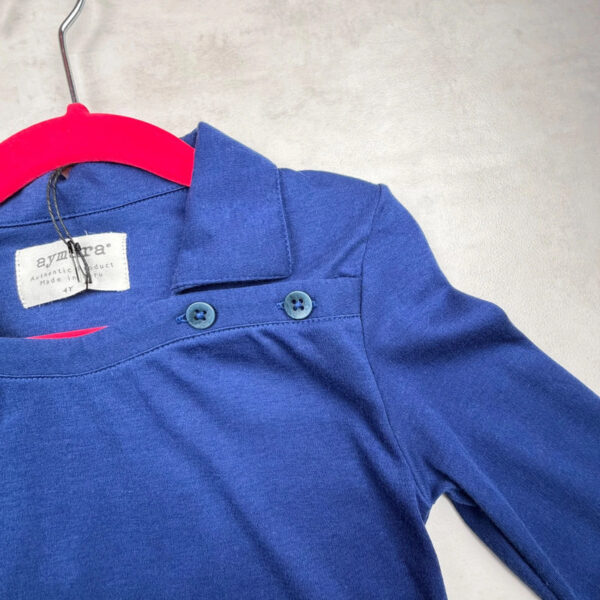 Haut à manches longues enfant Aymara bleu roi taille 4 ans — vue 5