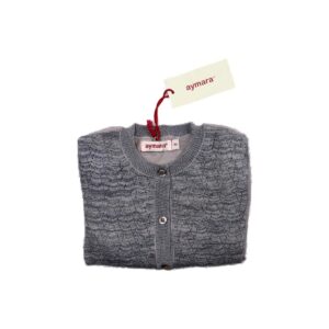 Gilet enfant Aymara Lilla unisexe gris chiné métallisé taille 4 ans