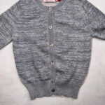 Gilet enfant Aymara Lilla unisexe gris chiné métallisé taille 4 ans — vue 13