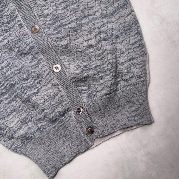 Gilet enfant Aymara Lilla unisexe gris chiné métallisé taille 4 ans — vue 16