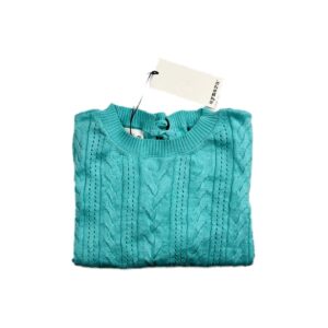 Pull à col rond enfant Aymara Nele turquoise taille 116