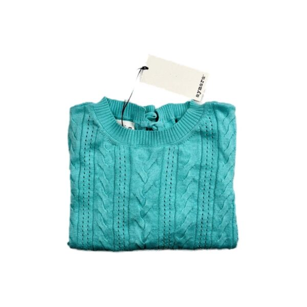 Pull à col rond enfant Aymara Nele turquoise taille 116