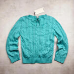 Pull à col rond enfant Aymara Nele turquoise taille 116 — vue 3