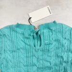 Pull à col rond enfant Aymara Nele turquoise taille 116 — vue 4