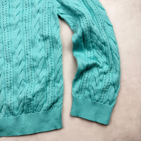 Pull à col rond enfant Aymara Nele turquoise taille 116 — vue 5